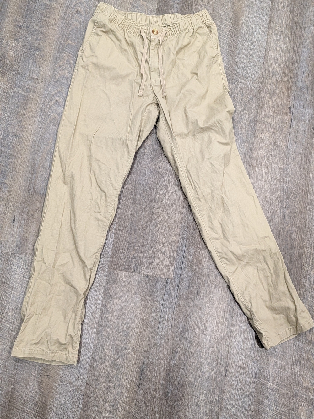 George Men's Light Khaki Drawstring Chinos